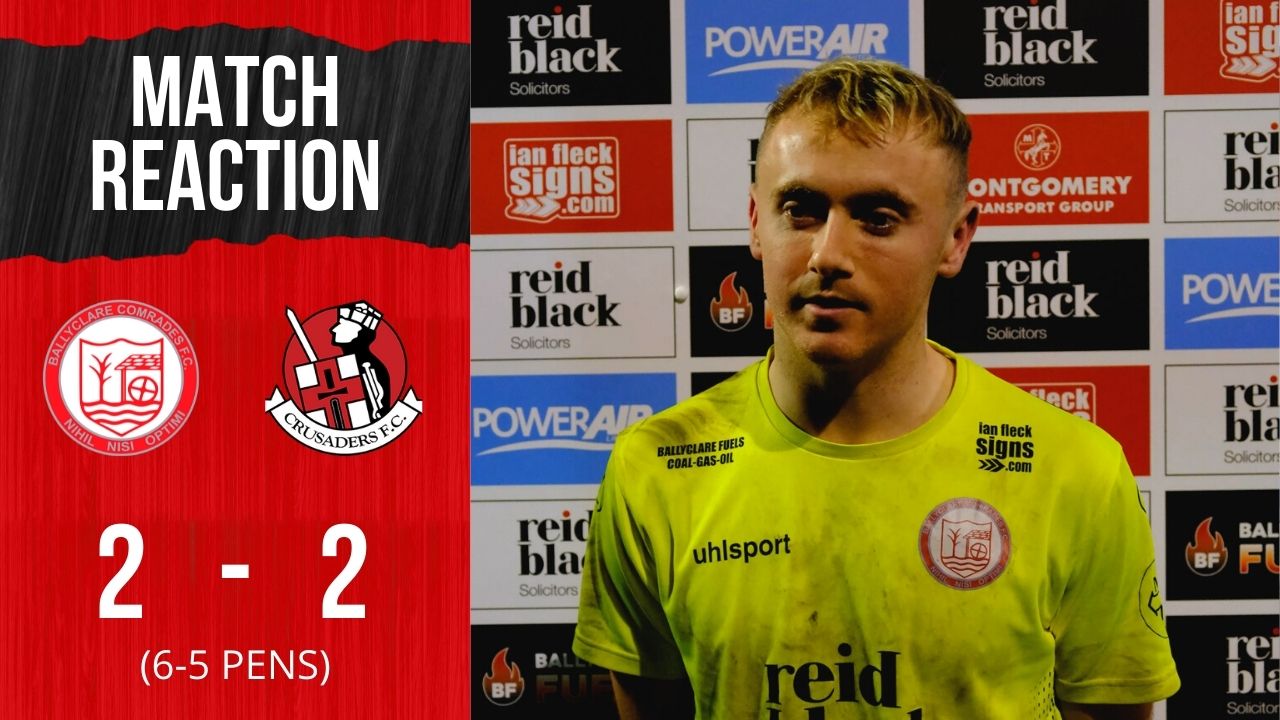 WATCH: Match Reaction | Richard Purcell on Ballyclare Comrades 2(6)-2(5) Crusaders